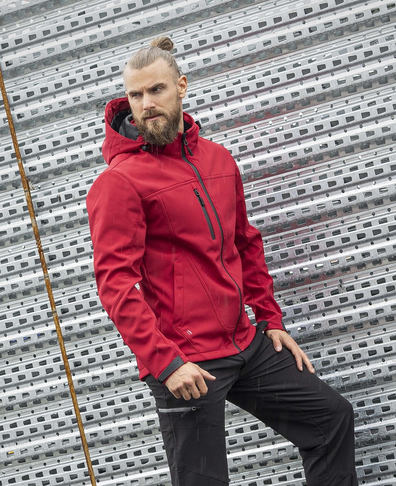 Ardon.cz Bunda softsh. ARDON SPIRIT pánská tmavější červená červené odstíny 2XL