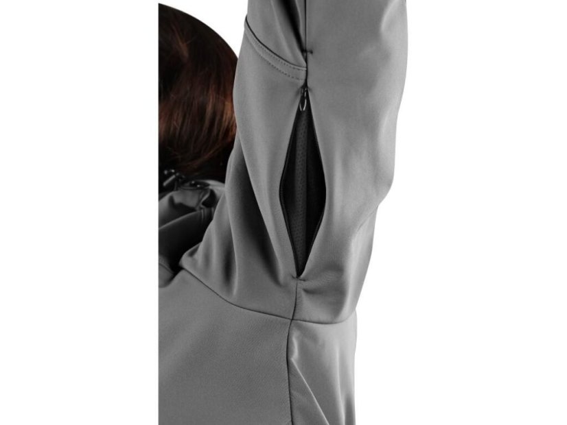 Bunda CXS STRETCH, dámská, softshell, šedá - Velikost: XS