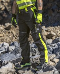 Kalhoty ARDON®NEON zkrácené černo-žlutá M