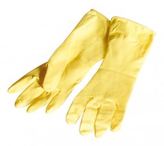 Ochranné gumové chemicky odolné rukavice Merida žluté