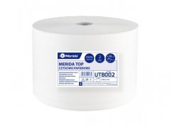 Průmyslová papírová 2 vrstvá super bílá utěrka Merida Top 100% celulóza, 25x38cm