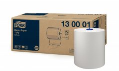 TORK 130001 – Basic papírová utěrka W6, 1vr., 250 m - Karton