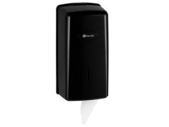 Merida Zásobník na skládaný toaletní papír MERIDA ONE kapacita až 450 listů, ABS plast, černý