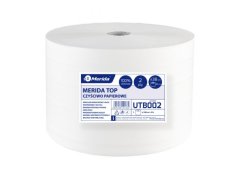 Průmyslová papírová 2 vrstvá super bílá utěrka Merida Top 100% celulóza, 25x38cm