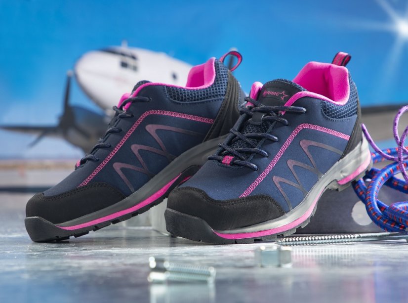 Dámská outdoorová polobotka ARDON®BLOOM - navy/růžová 35 - Barva: modré odstíny, Velikost: 35