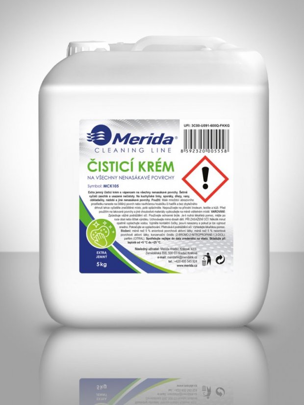 Čistící krém Merida na kuchyňské linky, sporáky, 5.kg