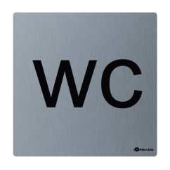 Piktogram z nerez oceli Merida Stella matný wc