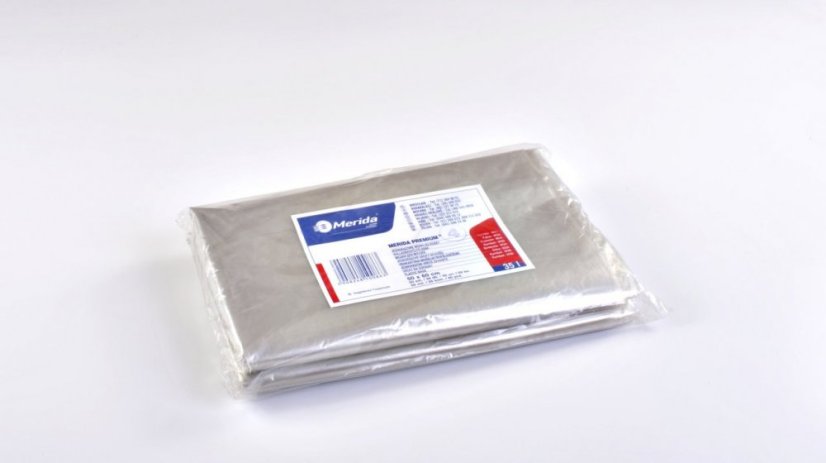 Sáčky na odpad čiré Merida LDPE 50x60cm, 35l a 50 sáčků v roli