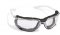 Lehké ochranné čiré brýle iSpector CRYSTALLUX třídy 1F