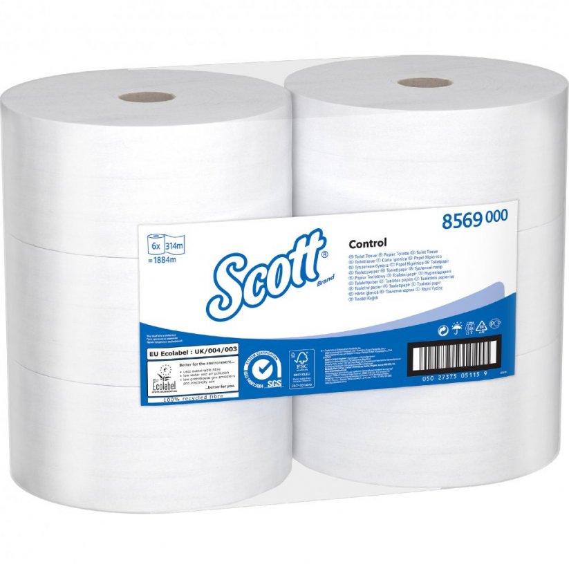 Scott toaletní papír jumbo bílý 314 m