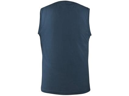 Tričko CXS RICHARD, bez rukávů (tílko), tmavě modré - Velikost: S