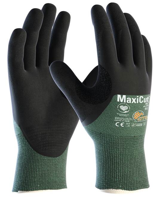 ATG® protiřezné rukavice MaxiCut® Oil™ 44-305 - Barva: Zelená, Velikost: 06