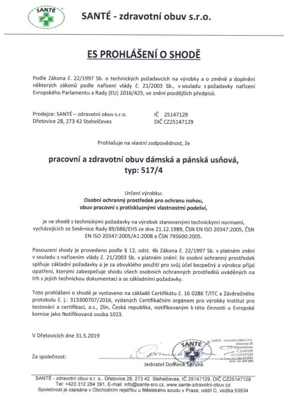 Santé N/517/45/68/CP pánské černé sandále