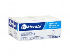 Papírové ručníky Merida maxi automatic, 100% celulóza, 2.vrstvé do dávkovače, 6.rolí v balení