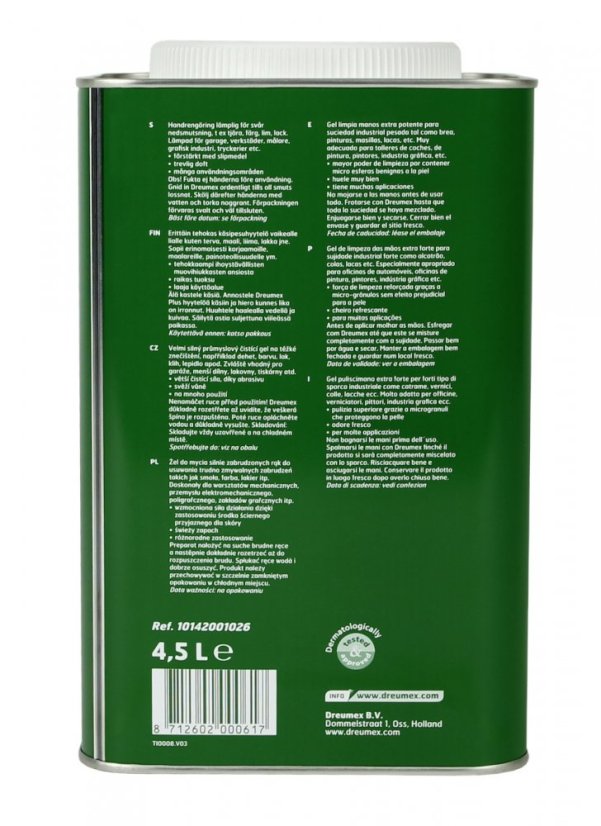 10142001026 Dreumex Plus 4,5L Back