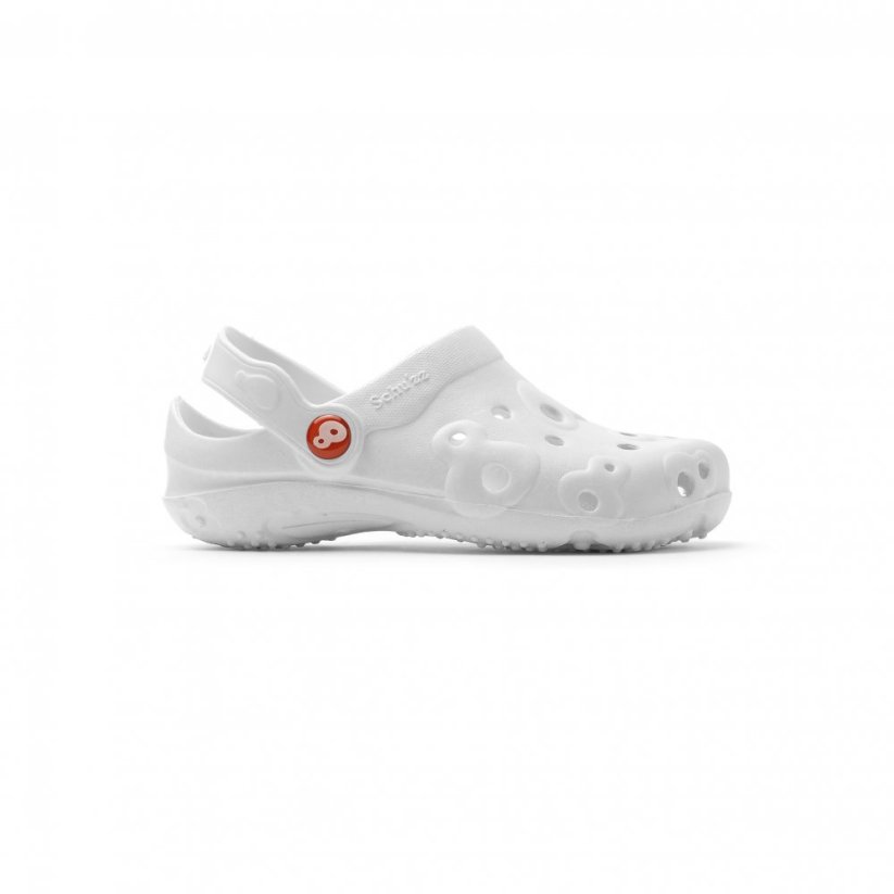 Pantofle schu'zz Globule 0030 bílé do zdravotnictví - Velikost: 24