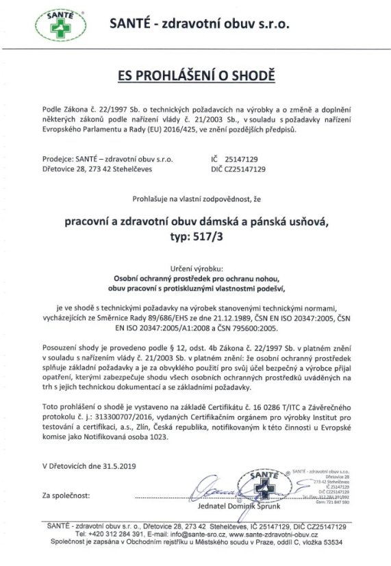 Santé N/517/32S/90/CP pánský pantofel antracit