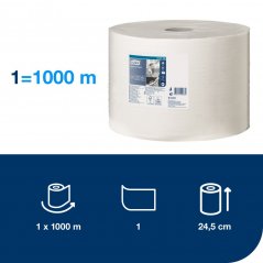 TORK 130100 – papírová utěrka Plus W1, velká role, 1vr., 1000m