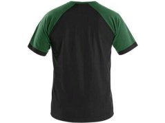 Tričko CXS OLIVER, krátký rukáv, černo-zelené