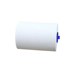 Papírové ručníky v rolích super bílé Merida mini Automatic, recykl, 1.vrstvé, do dávkovače, 11.rolí v balení