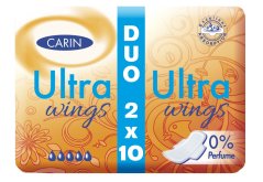 Vložky hygienické CARIN Ultra wings DUO 20ks