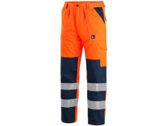 Kalhoty CXS NORWICH, výstražné, pánské, oranžovo-modré
