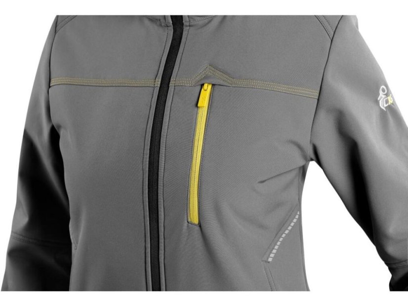 Bunda CXS STRETCH, dámská, softshell, šedá - Velikost: XS