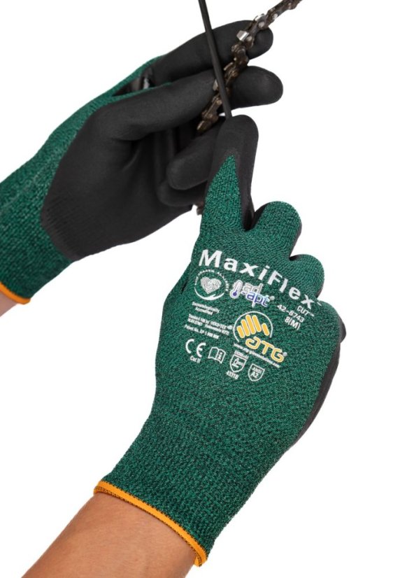 ATG® protiřezné rukavice MaxiFlex® Cut™ 42-8743 AD-APT® 09 - Barva: zelené odstíny, Velikost: 09
