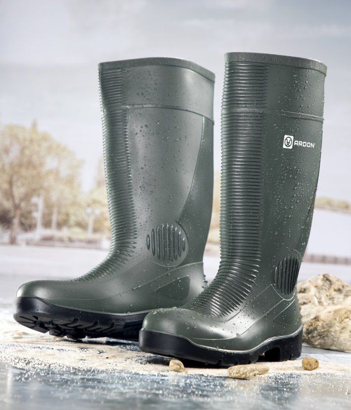 Pracovní tmavě zelené holínky ARDON NIGHTFISH - Barva: zelené odstíny, Velikost: 45