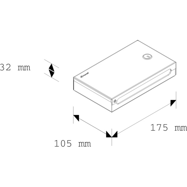 Zásobník jednorázových rukavic Merida Stella matný