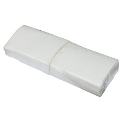 Gastro jednovrstvé bílé ubrousky Merida z celulózy 3000 ks, 17 X 17 cm