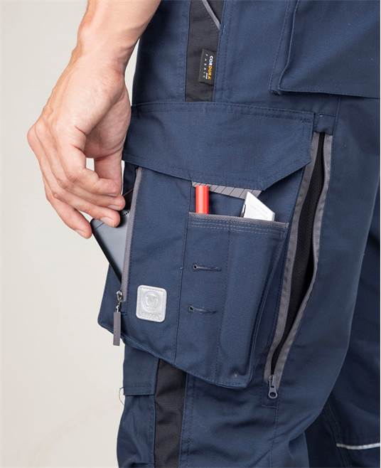 Kalhoty s laclem ARDON®URBAN+ prodloužené tmavě modrá - Barva: Modrá (tmavá), Velikost: XL