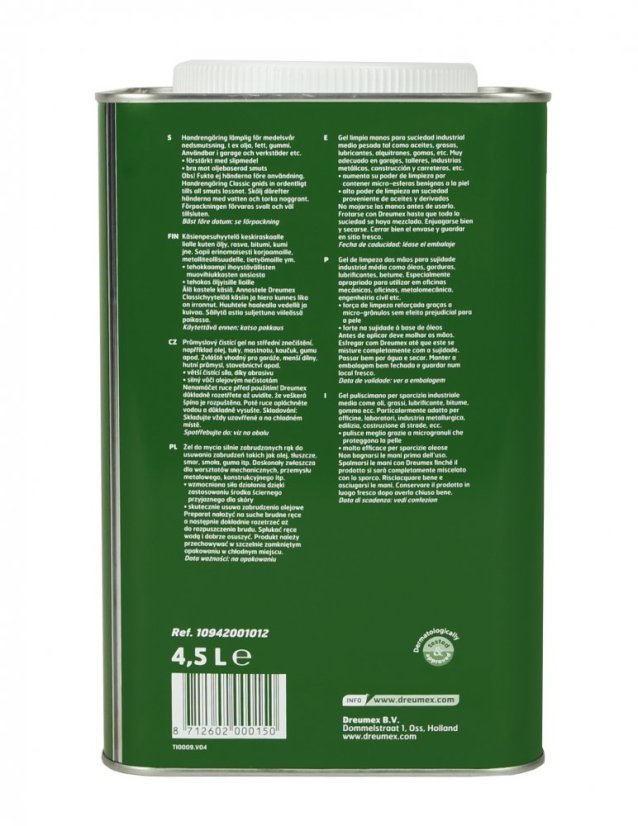 10942001012 Dreumex Classic 4,5L Back
