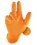 Jednorázové oranžové rukavice Ardon GRIPPAZ 246 - Barva: Oranžová, Velikost: 08