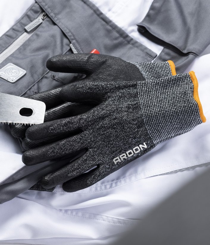 Protiřezné rukavice ARDON®CUT TOUCH DRY 4D 07 - Barva: šedé odstíny, Velikost: 07