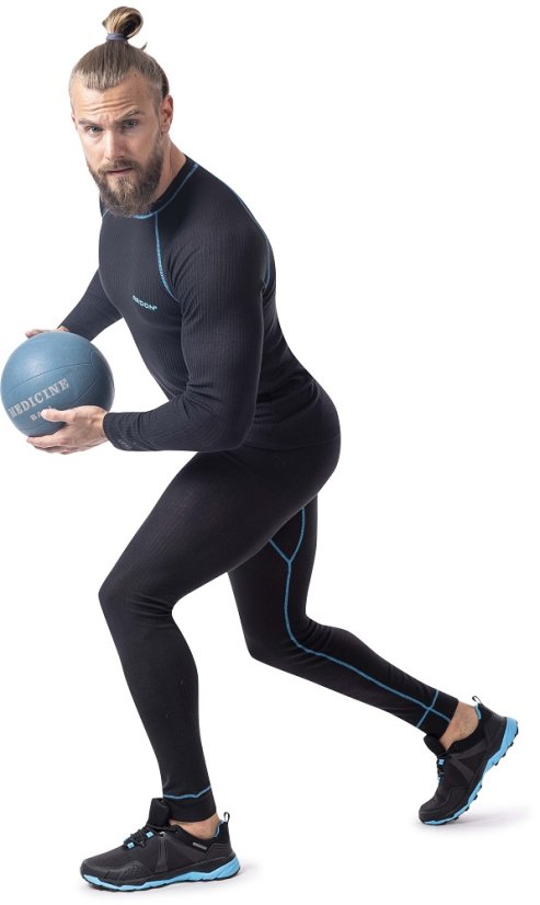 Funkční tričko s dlouhým rukávem ARDON®SPRINGI černo-modrá S - Barva: černá, Velikost: S