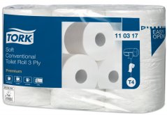 TORK 110317 – jemný 3vrstvý toaletní papír konvenční role T4, 34,7 m