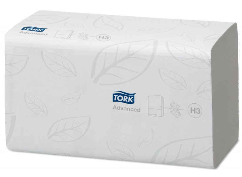 TORK 290190 – Singlefold Splachovatelné papírové ručníky H3, 2 vrst., 15 x 250 ks - Karton