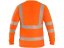 Tričko CXS OLDHAM, dlouhý rukáv, výstražné, pánské, oranžové - Velikost: S