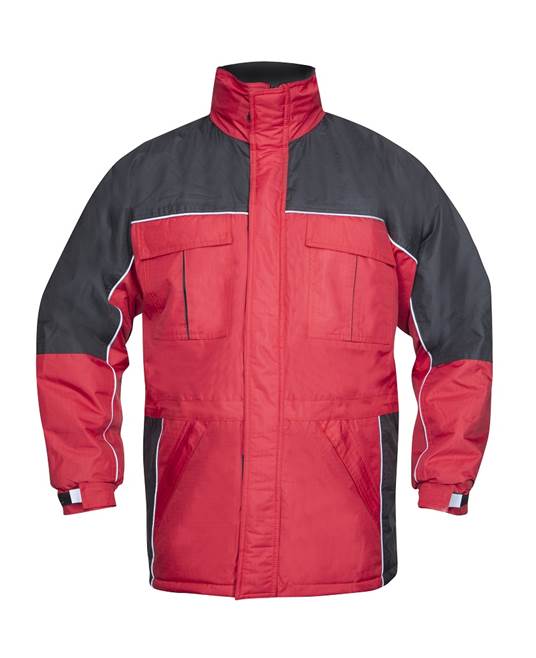 Zimní bunda ARDON®RIVER červená - Barva: Červená, Velikost: L