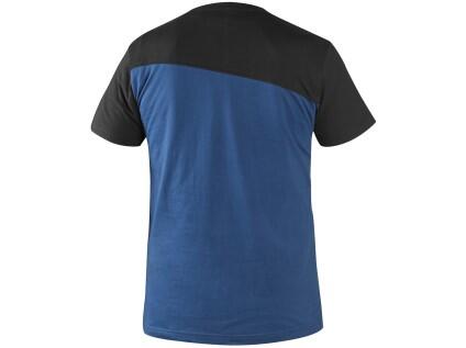 Tričko CXS OLSEN, krátký rukáv, modro-černé - Velikost: S