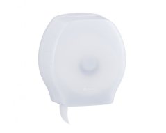 Zásobník na toaletní papír plastový bílý Merida Control Maxi na jumbo 23 cm