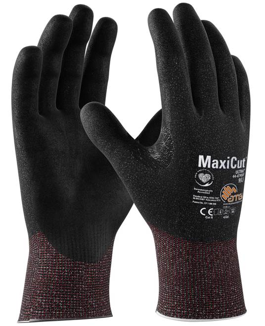 ATG® protiřezné rukavice MaxiCut® Ultra™ 44-6745F 09/L - Barva: Černá, Velikost: 09