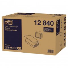 TORK 12840 – Xpressnap® Natural ubrousky do zásobníku, 8 x 1125 ks, 1 vr. - Karton