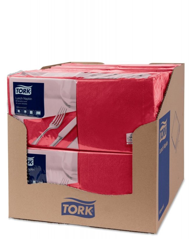 TORK 477213 – Bordeaux ubrousek, 2 vr. – oběd, 10 x 200 ks - Karton