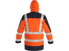 Bunda CXS LONDON, výstražná, 5 V 1, pánská, oranžovo-modrá