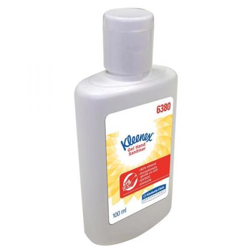 Kleenex 100ml Hand Sanitiser Gel Fragrance Free 63