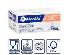 Papírové ručníky Merida maxi automatic, 3.vrstvé, 100% celulóza, do dávkovače, 6.rolí v balení