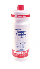 Čistící prostředek koncentrát na koupelny Merida Nano Sanitin plus 1l