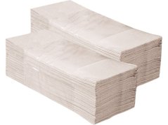 Skládané papírové ručníky 1.vrstvé Merida ekonomy, 5000ks, 23cm x 25cm certifikované